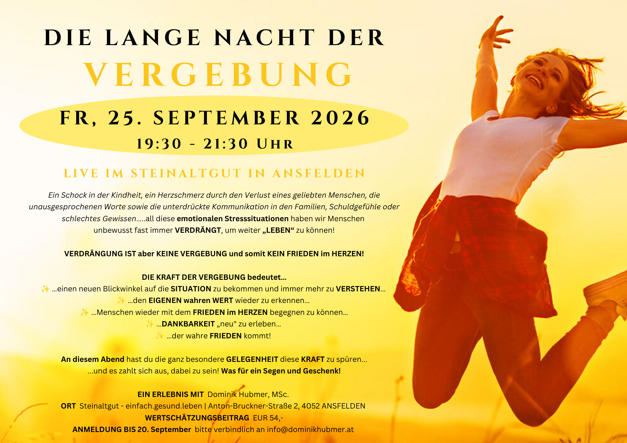 Workshop Die lange Nacht der Vergebung